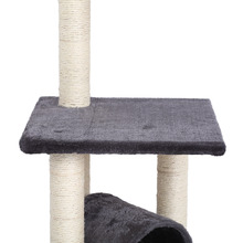 Charcoal Lite 3 Tier Cat Tree with Scratching Post